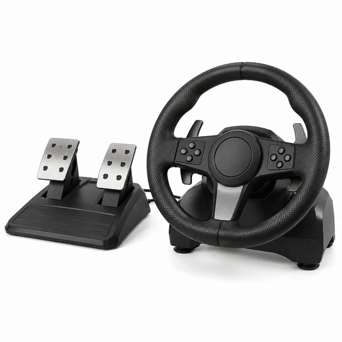 Gaming-Lenkrad mit Pedalen
